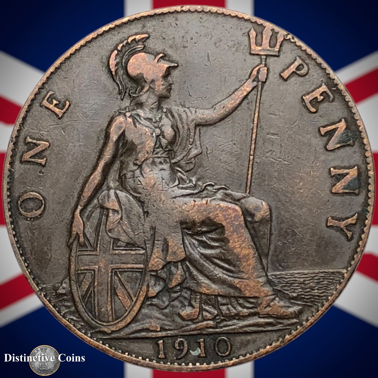 Great Britain 1910 Penny 1d GB6724
