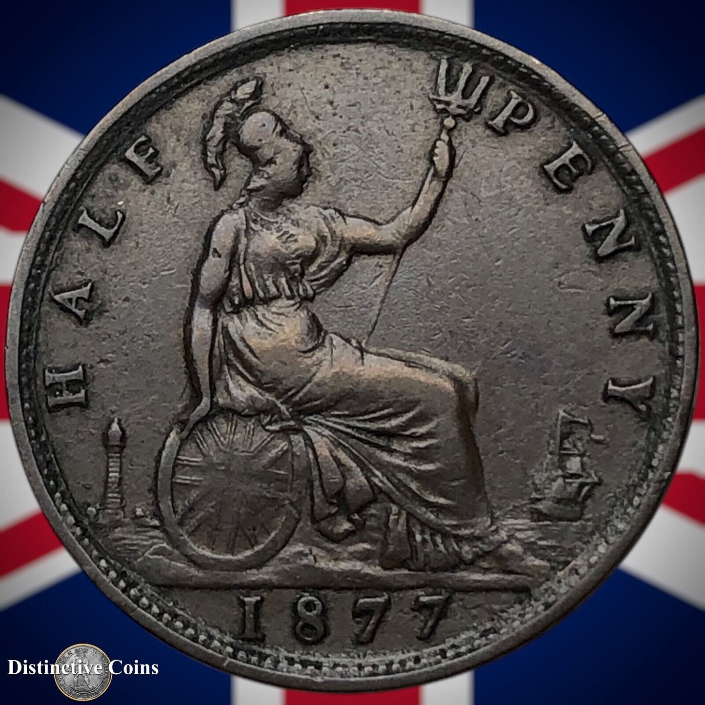 Great Britain 1877 Half Penny 1/2d GB5533