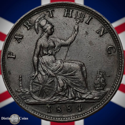 Great Britain 1884 Farthing 1/4d GB4107