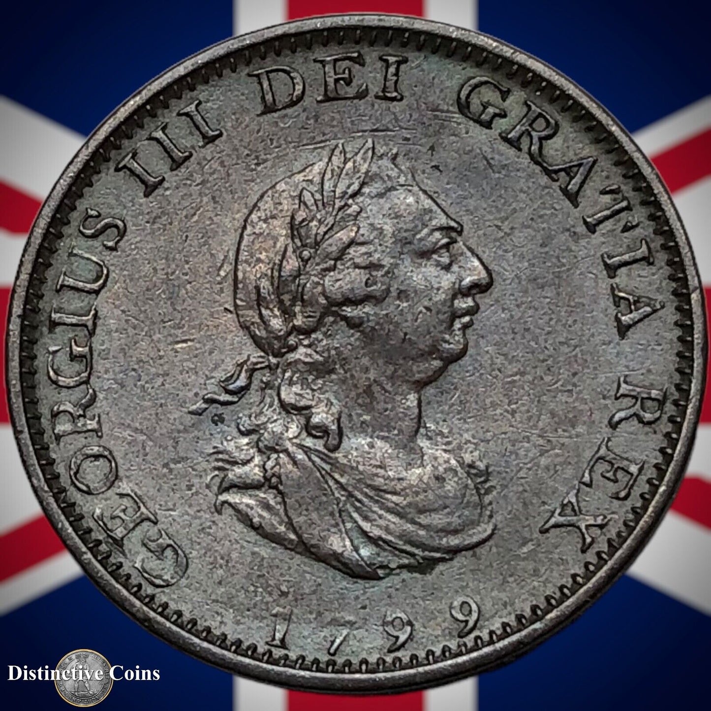 Great Britain 1799 Farthing 1/4d GB3197