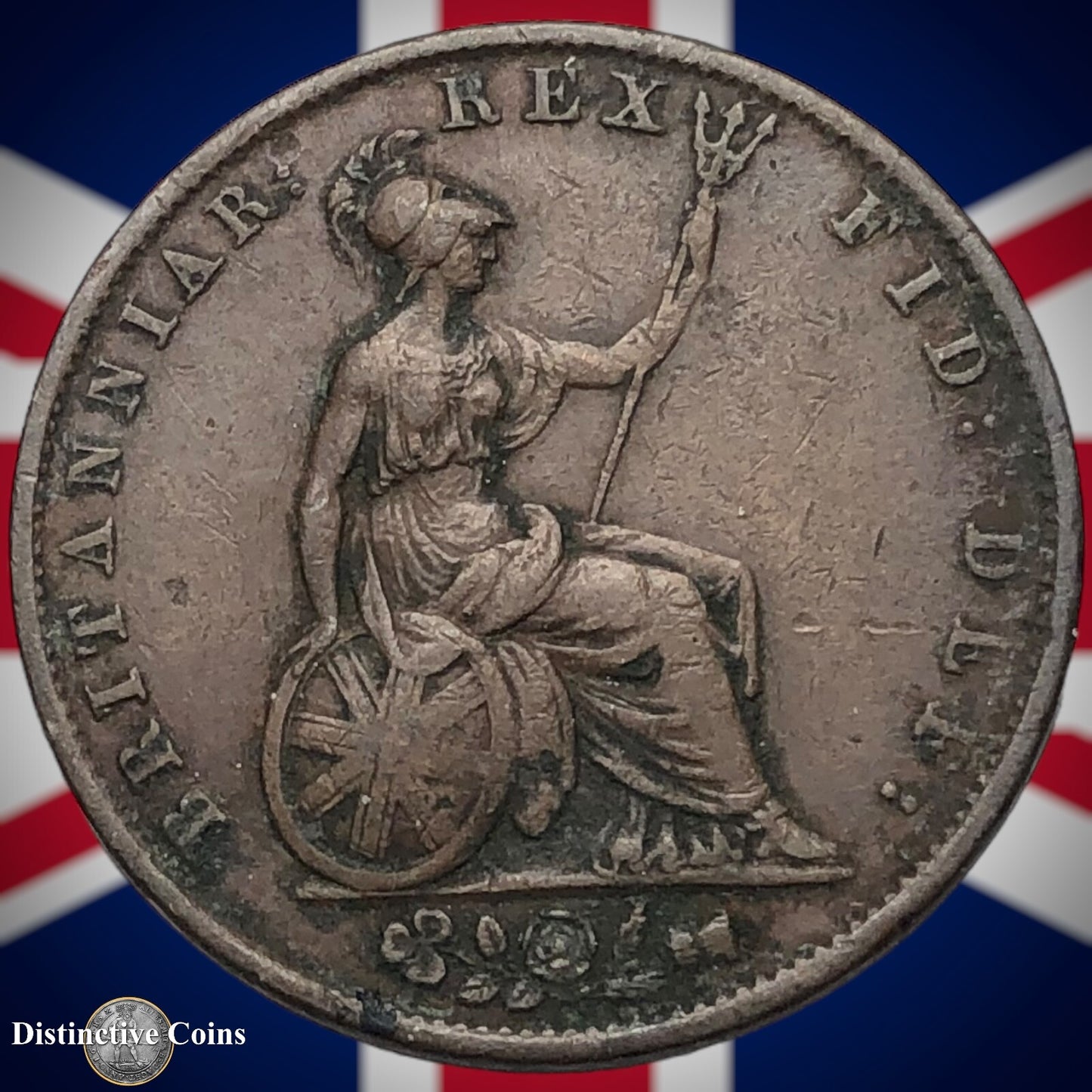 Great Britain 1834 Half Penny 1/2d GB5227