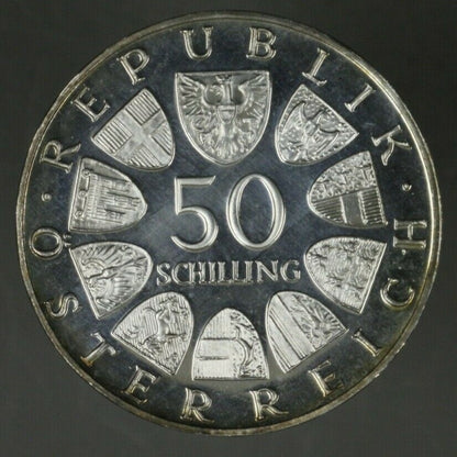 Austria 1966 Proof Set 9 Coins Scarce    B194