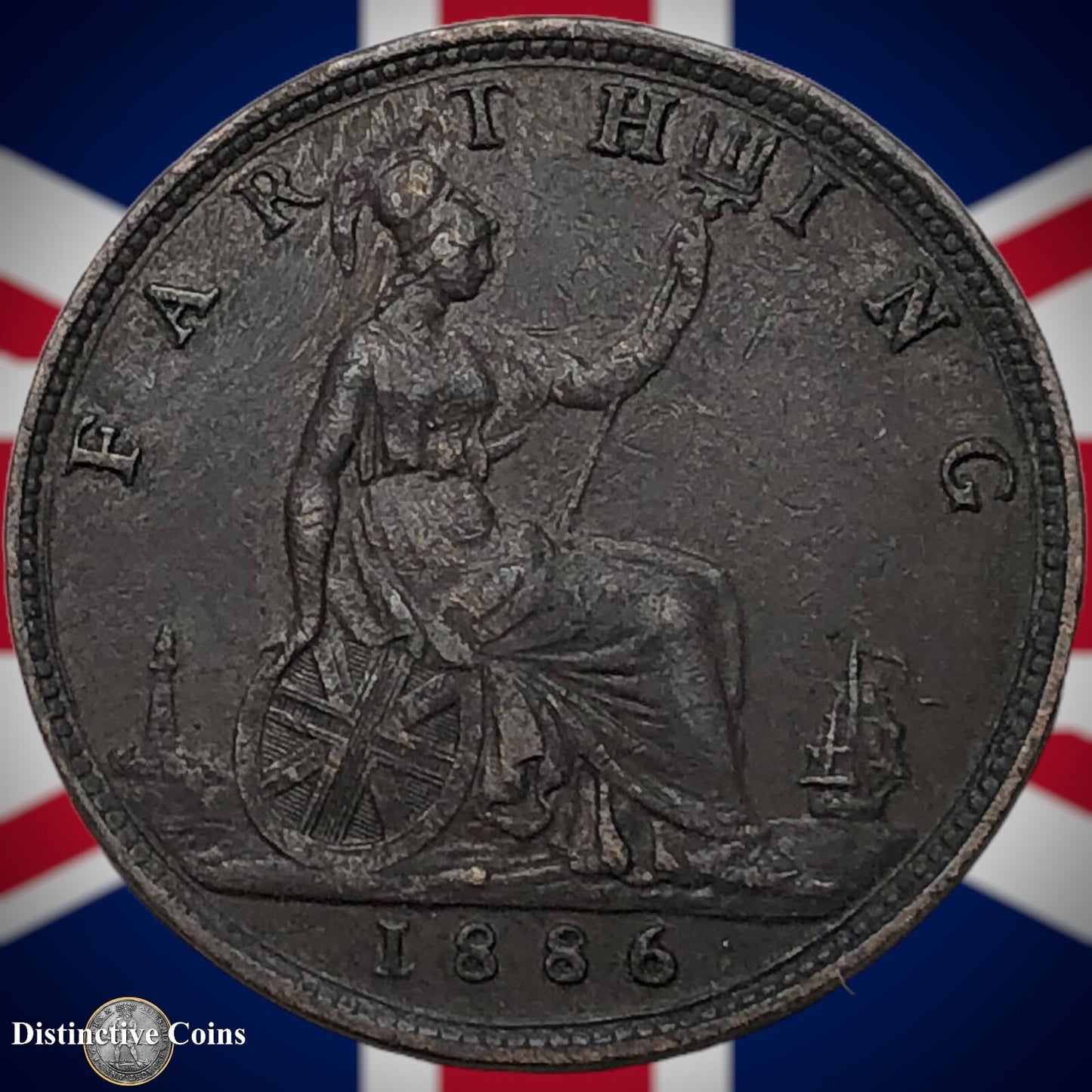 Great Britain 1886 Farthing 1/4d GB4195