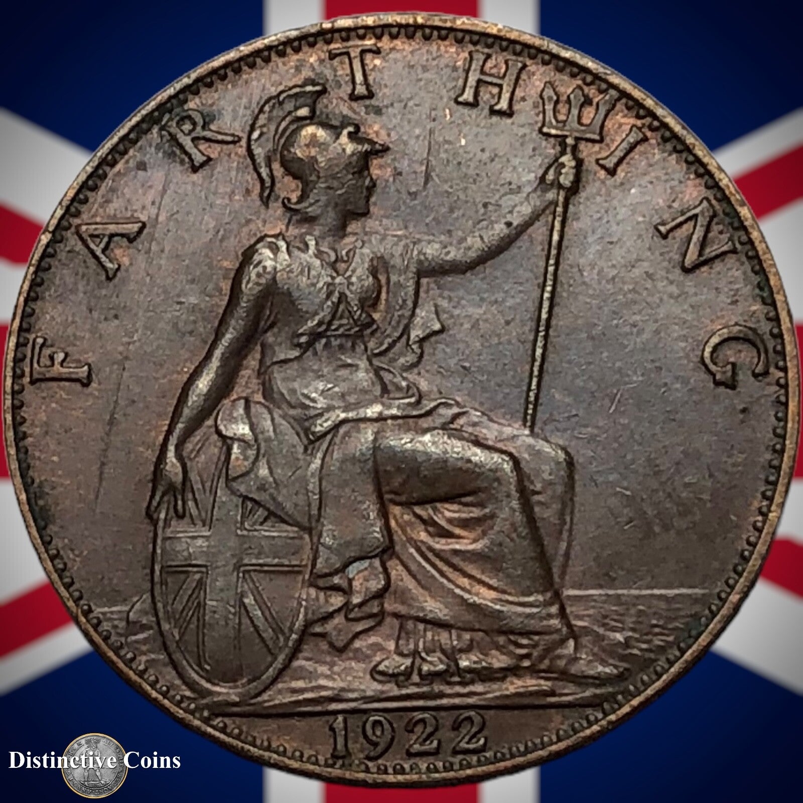 Great Britain 1922 Farthing 1/4d GB4753