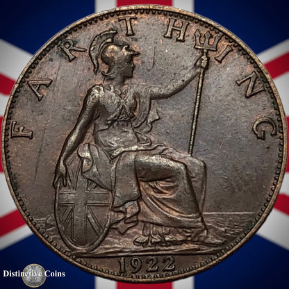 Great Britain 1922 Farthing 1/4d GB4753
