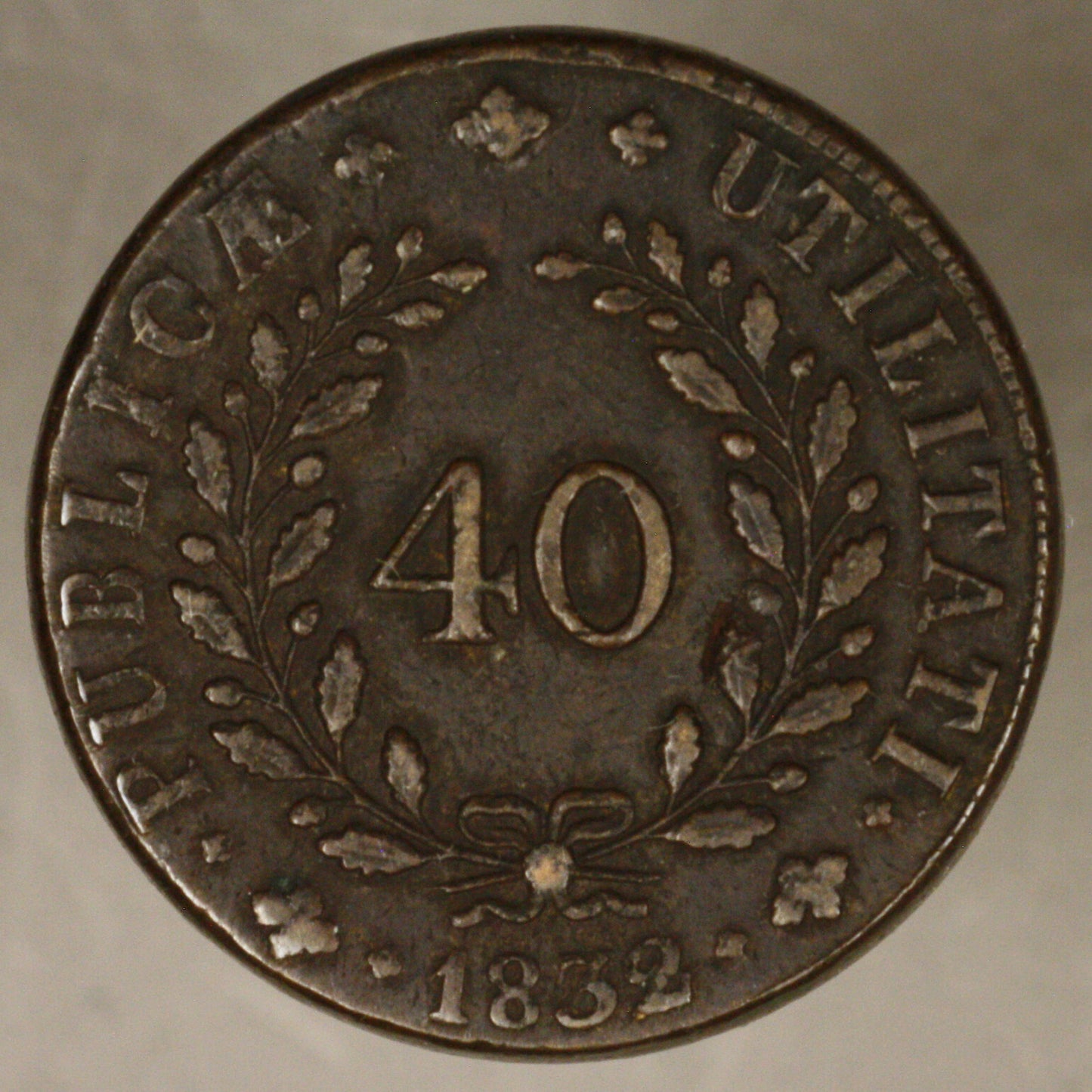 Portugal 1832 40 Reis XF+ 