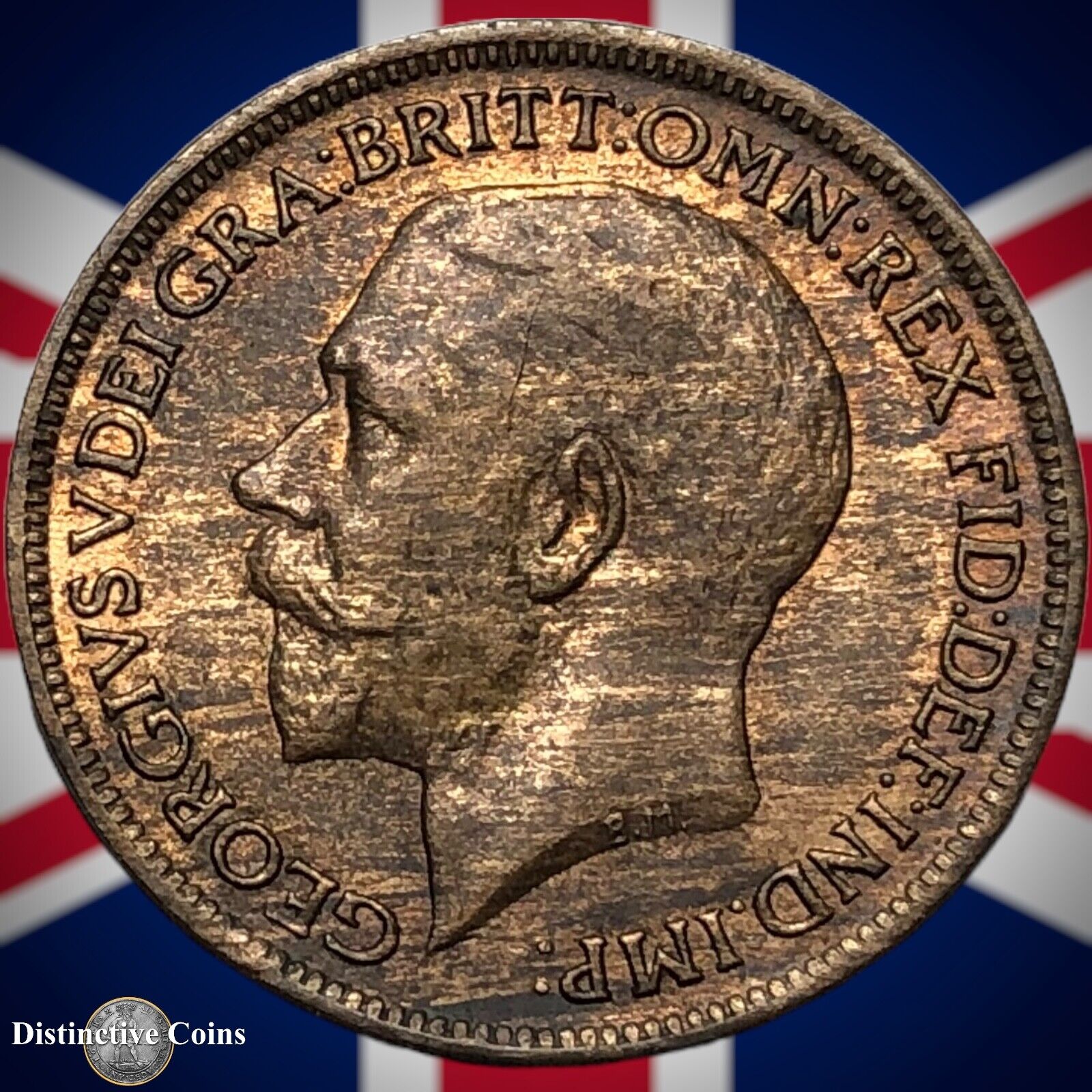 Great Britain 1919 Farthing 1/4d GB4720