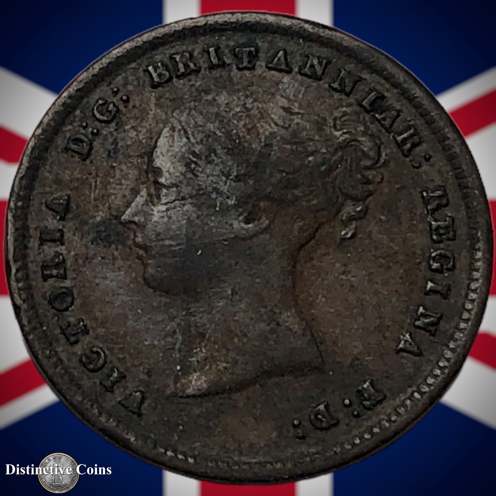 Great Britain 1843 Half Farthing 1/2 Penny GB3059