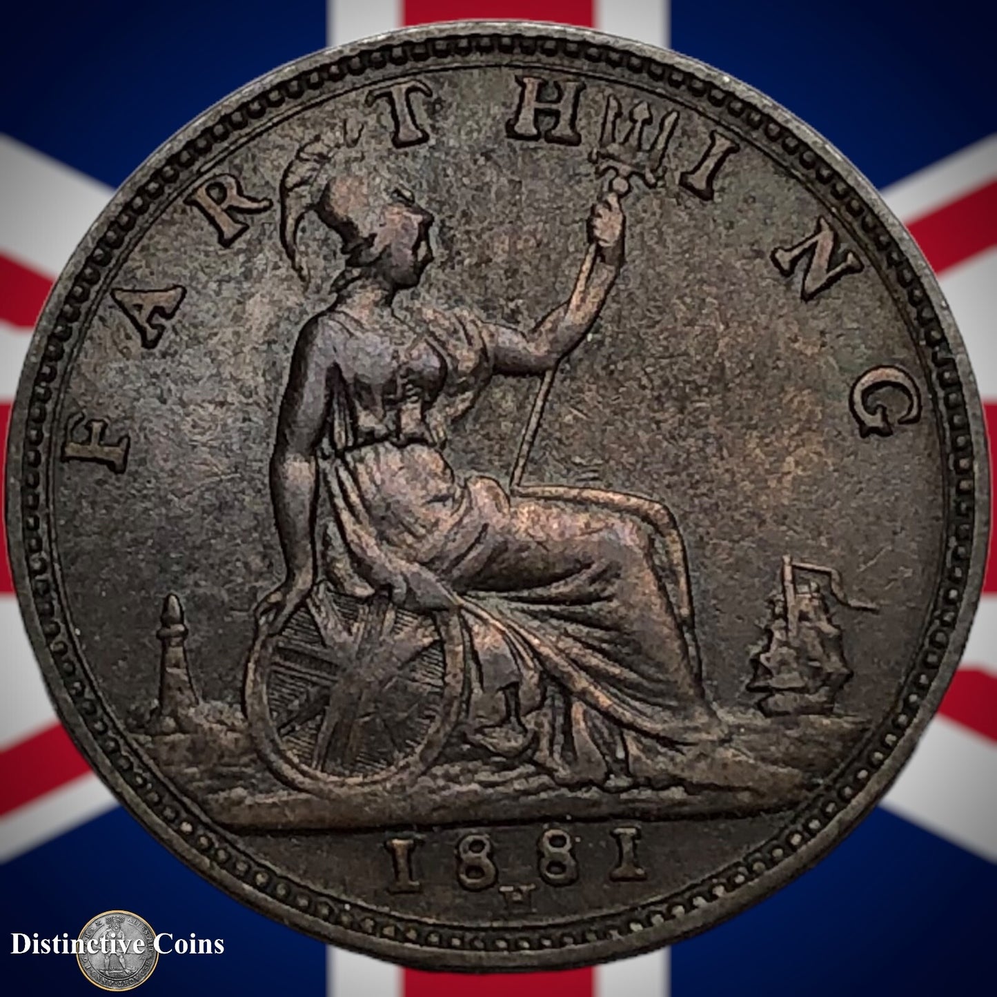 Great Britain 1881 H Farthing 1/4d GB3907