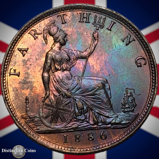 Great Britain 1886 Farthing 1/4d GB4227