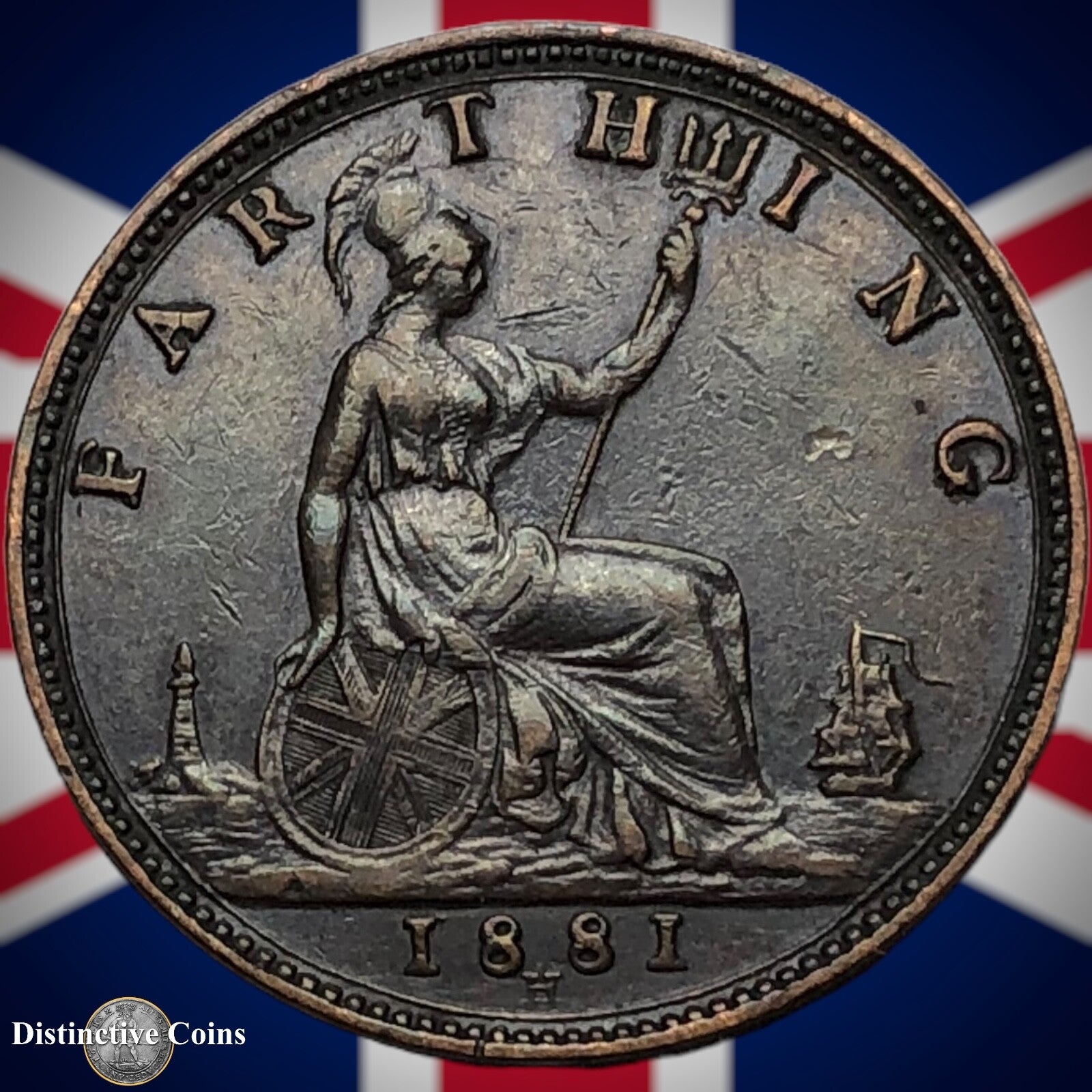 Great Britain 1881 H Farthing 1/4d GB3916