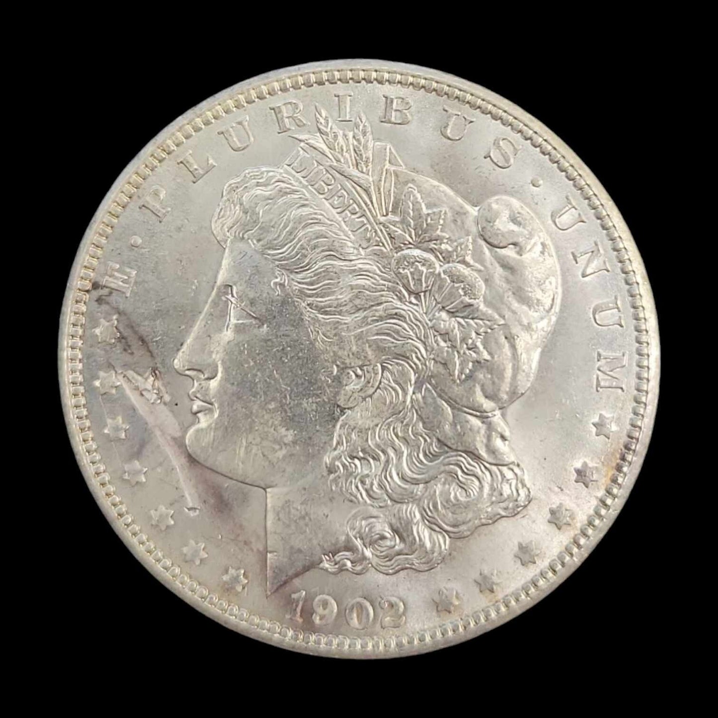 US 1902 O Morgan Dollar Lamination Error  A3377