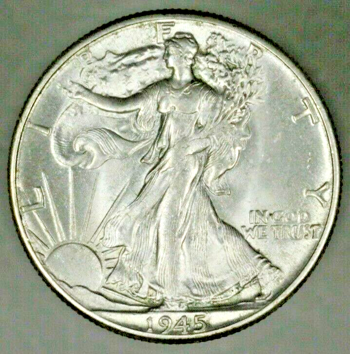 US Walking Liberty Half 1945 P   A2564