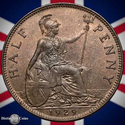 Great Britain 1929 Half Penny 1/2d GB5956
