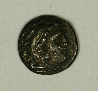 Macedonia Drachma Alexander III 330-323 BC  Hercules / Zeus holding Eagle  A1605