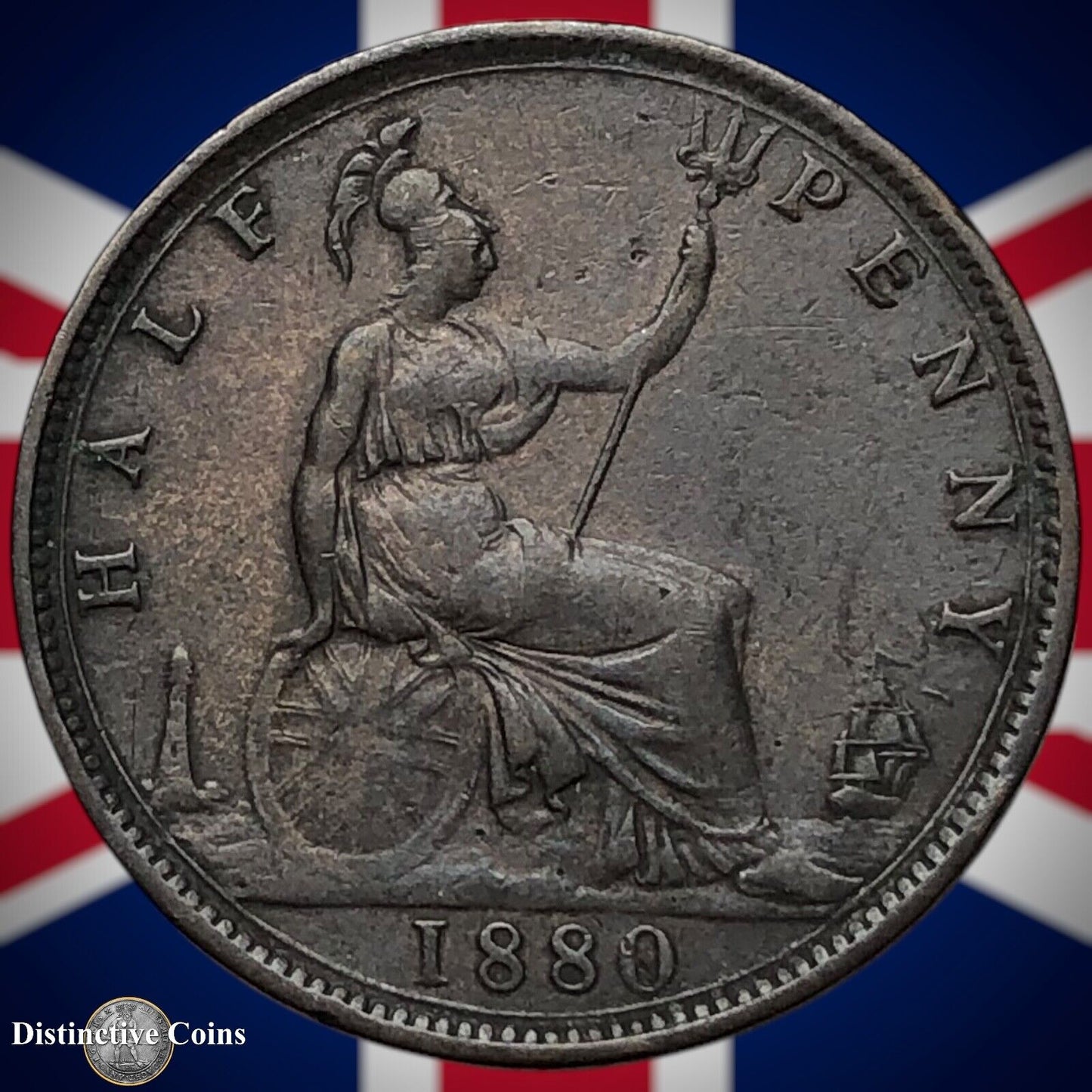 Great Britain 1880 Half Penny 1/2d GB5552
