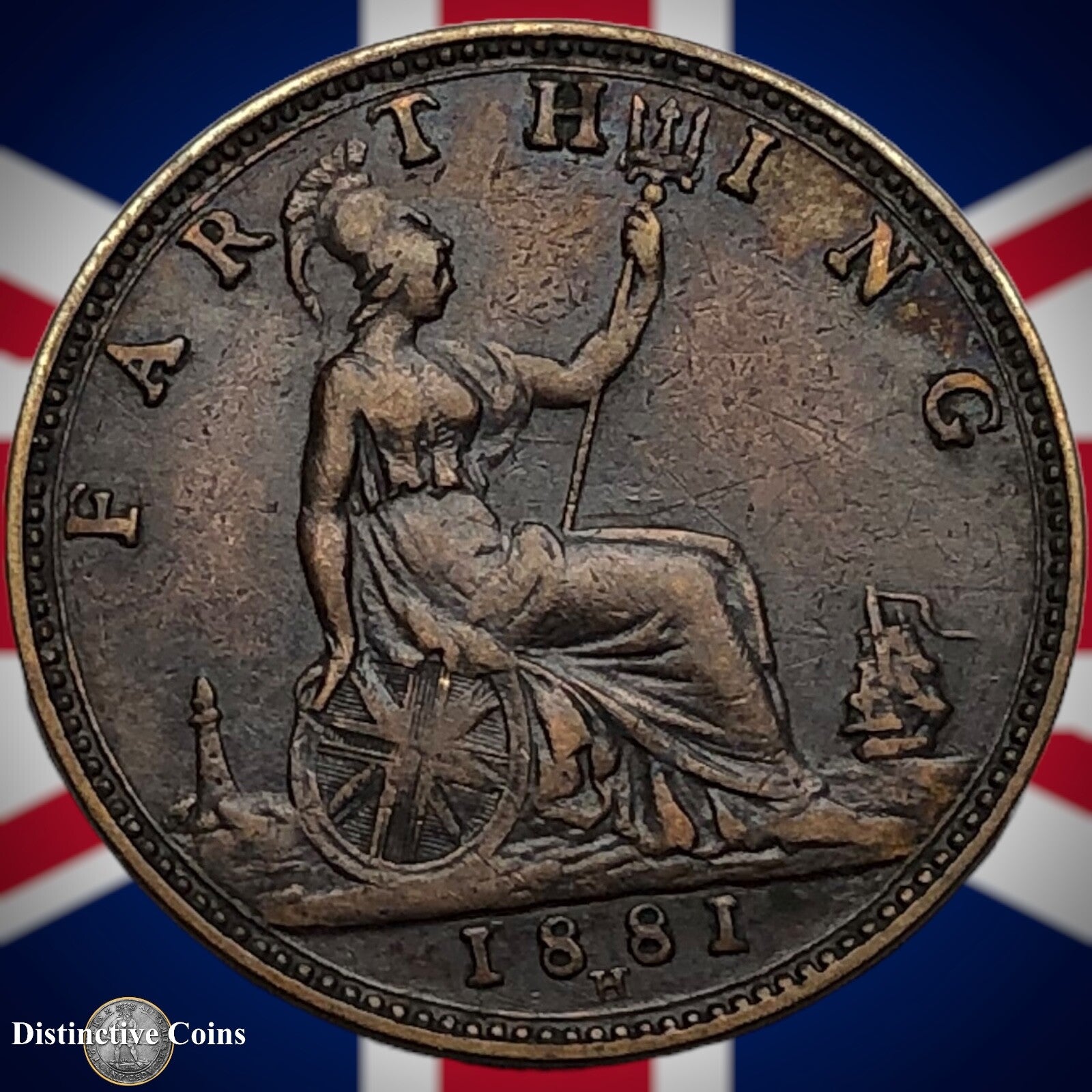 Great Britain 1881 H Farthing 1/4d GB3913