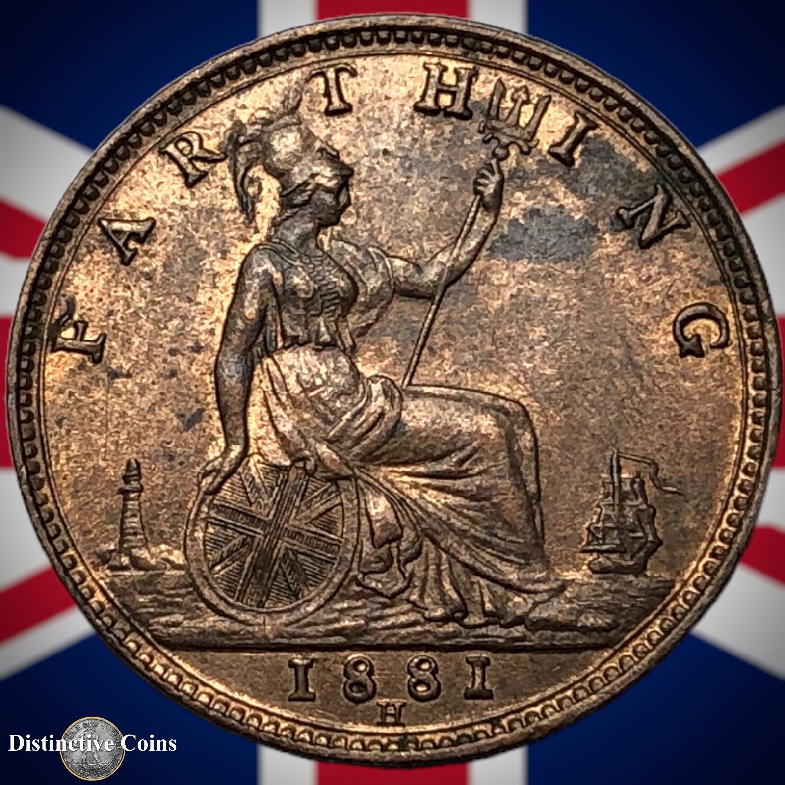 Great Britain 1881 H Farthing 1/4d GB3982