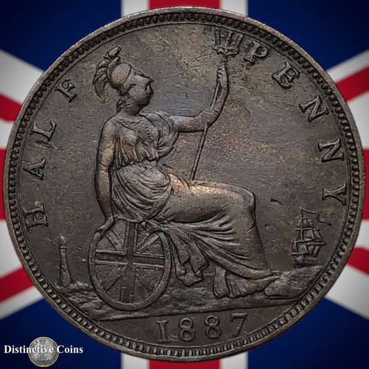 Great Britain 1887 Half Penny 1/2d GB5605