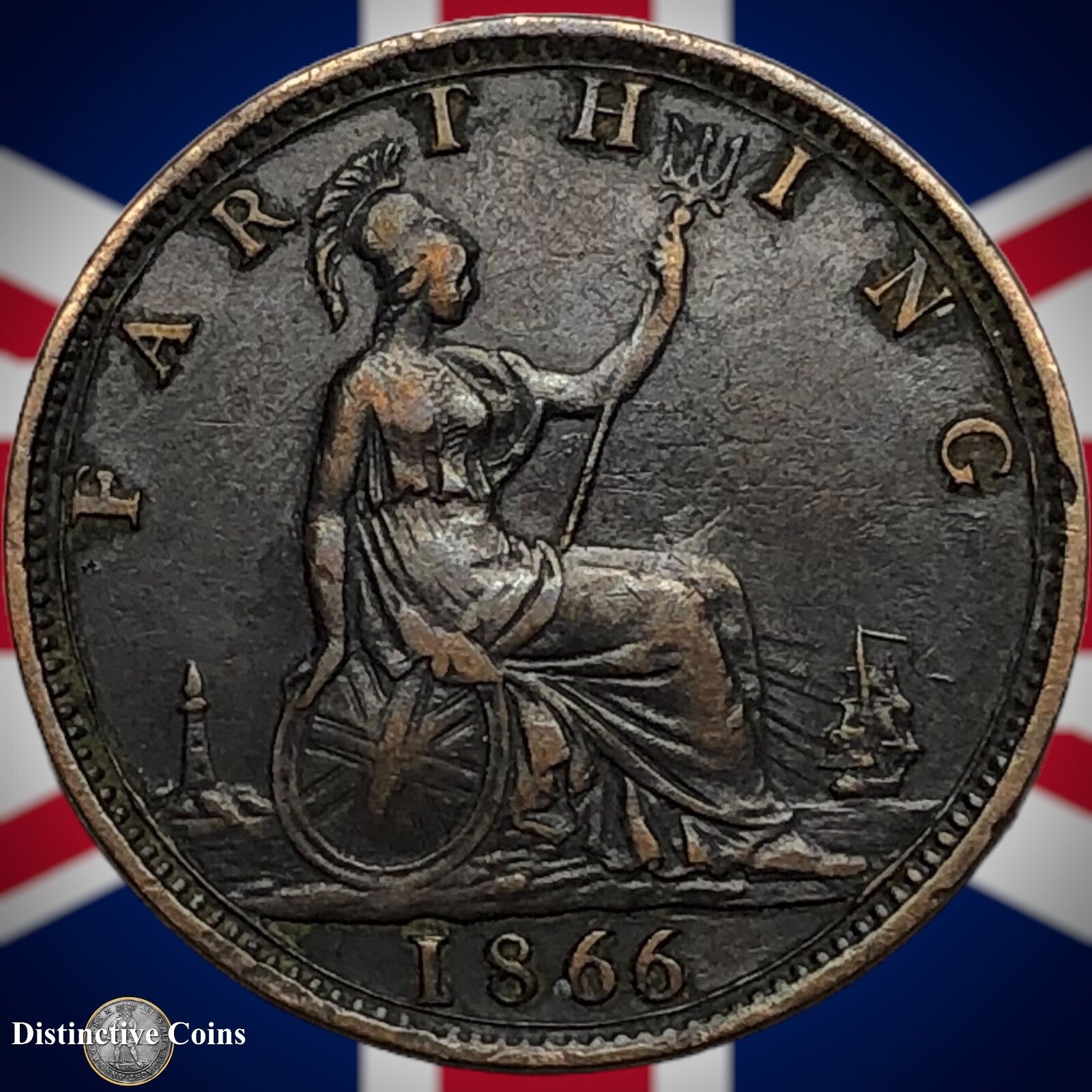 Great Britain 1866 Farthing 1/4d GB3586