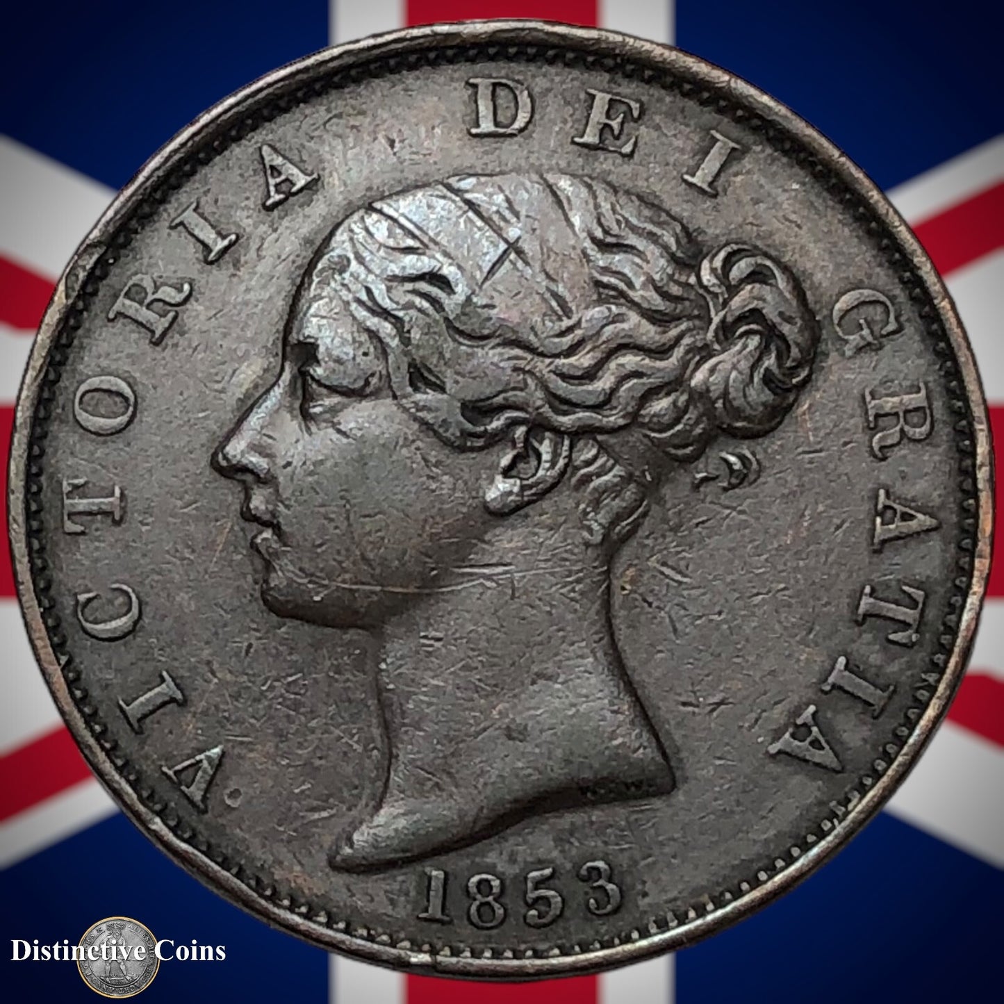 Great Britain 1853 Half Penny 1/2d GB5250