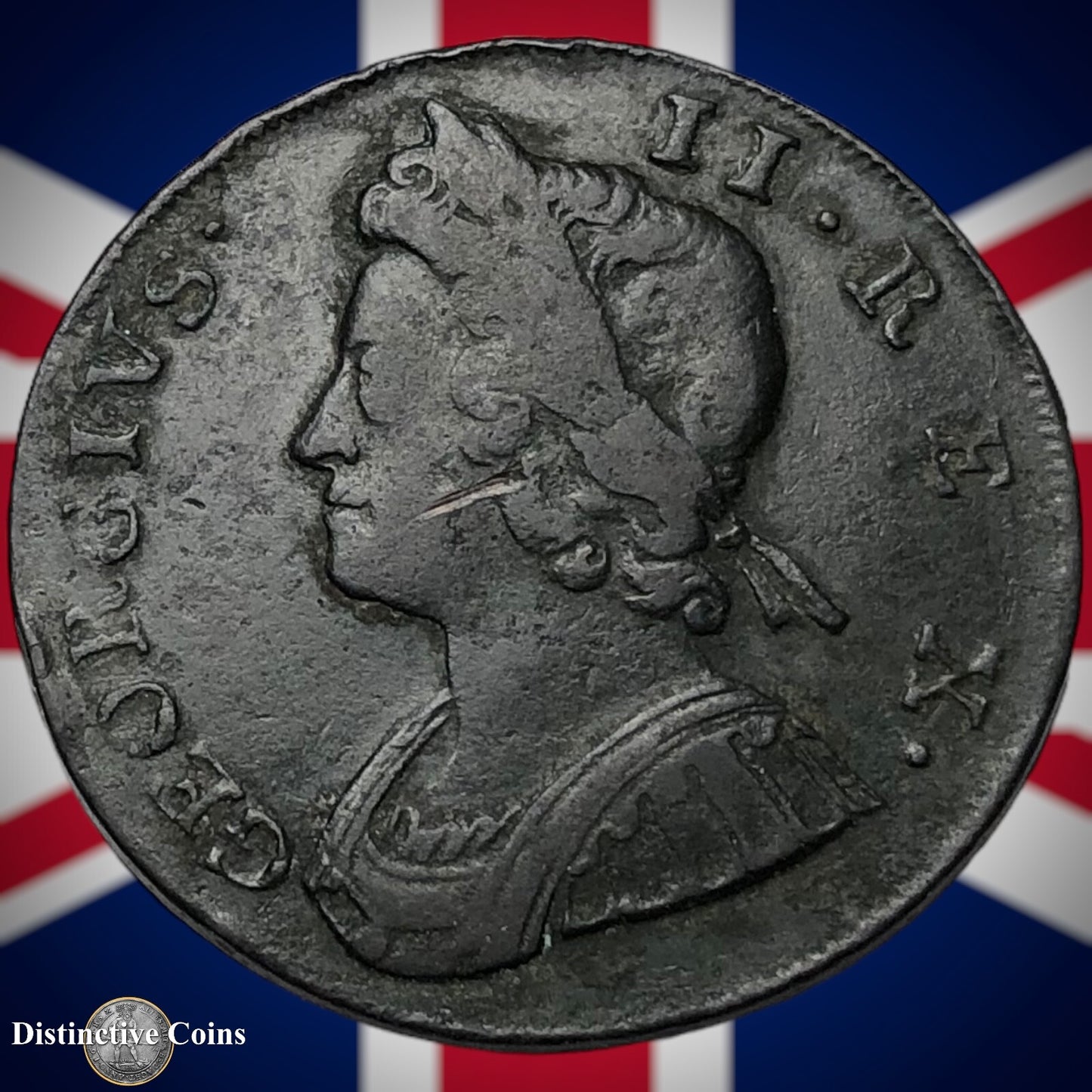 Great Britain 1737 Half Penny 1/2d GB5067