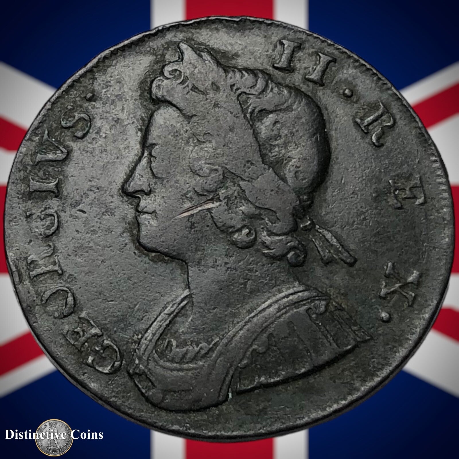 Great Britain 1737 Half Penny 1/2d GB5067