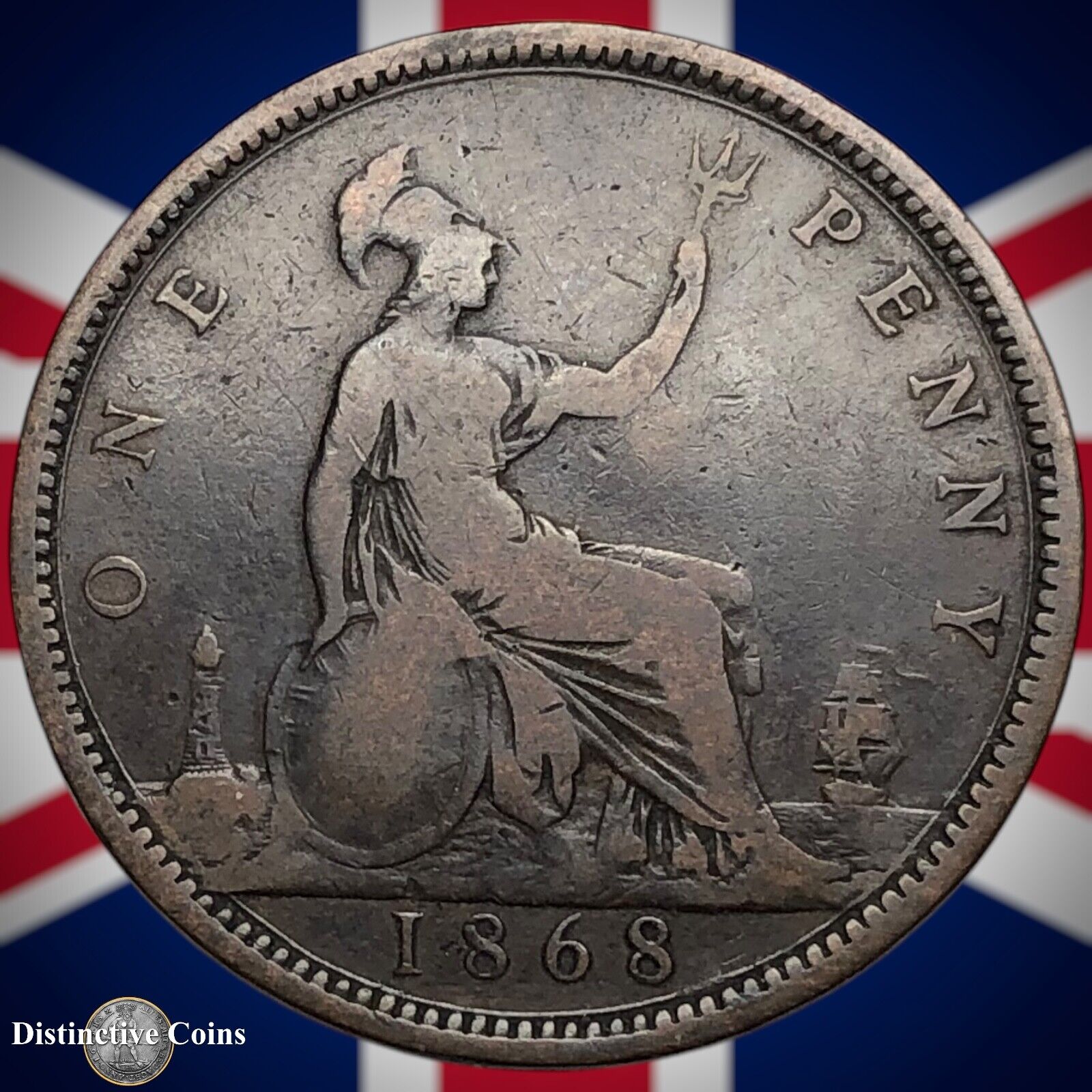Great Britain 1868 Penny 1d GB6298