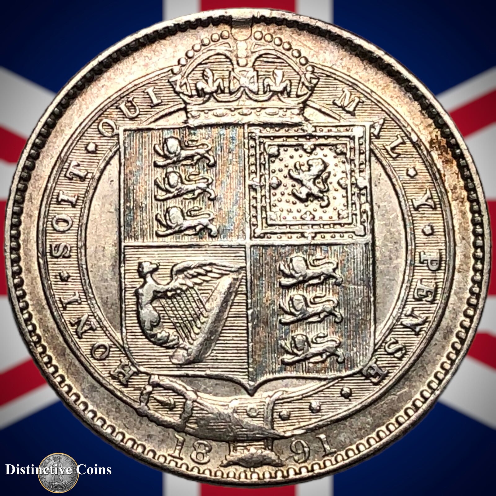 Great Britain 1891 British One Shilling GB0587