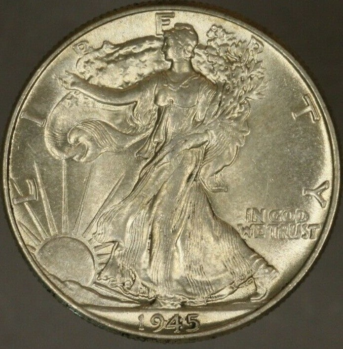 1945 Walking Liberty Half Dollar Higher Grade