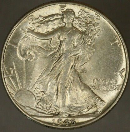 1945 Walking Liberty Half Dollar Higher Grade