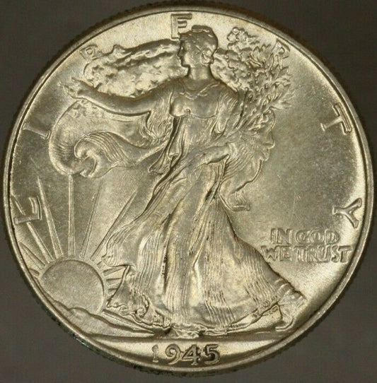 1945 Walking Liberty Half Dollar Higher Grade