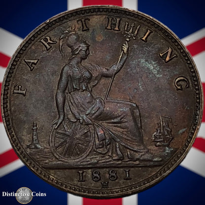 Great Britain 1881 H Farthing 1/4d GB4014