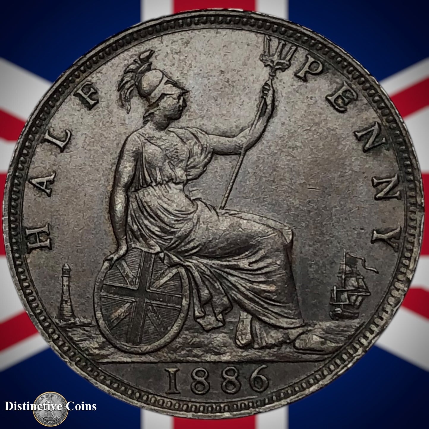 Great Britain 1886 Half Penny 1/2d GB5598