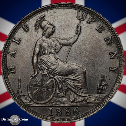 Great Britain 1886 Half Penny 1/2d GB5598
