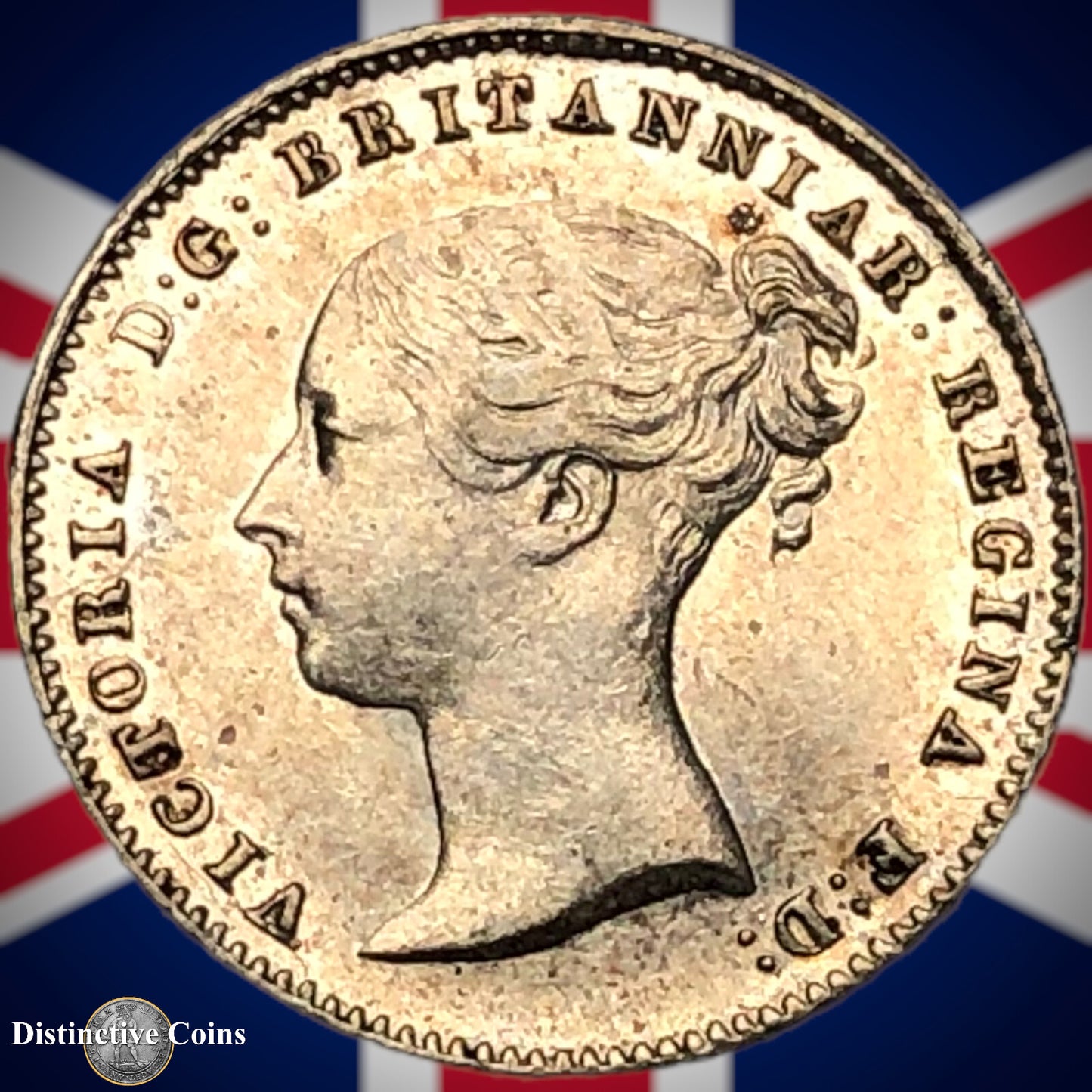 Great Britain 1845 Three Pence GB1821