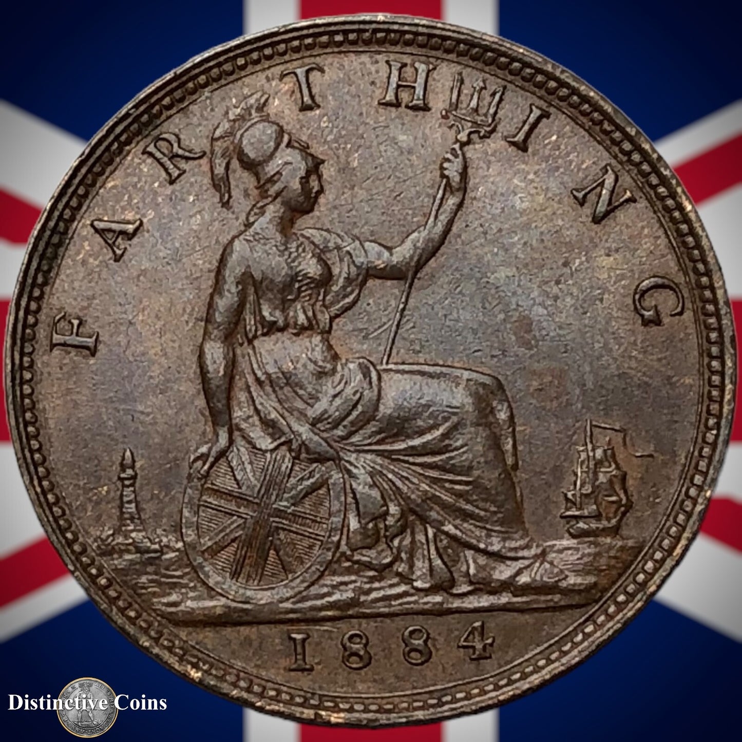 Great Britain 1884 Farthing 1/4d GB4133