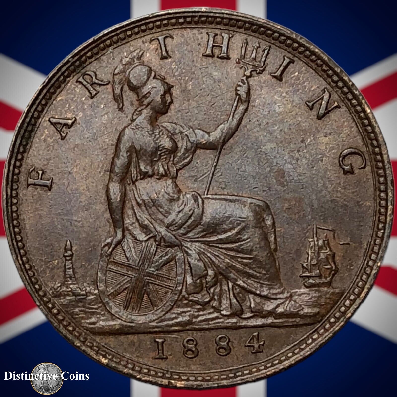 Great Britain 1884 Farthing 1/4d GB4133