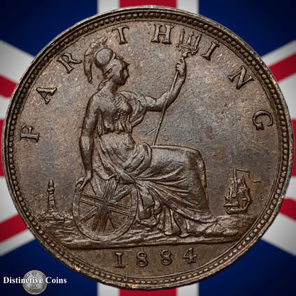 Great Britain 1884 Farthing 1/4d GB4133