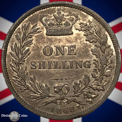 Great Britain 1868 British One Shilling GB0299