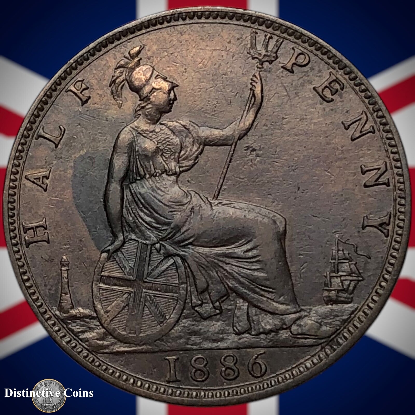 Great Britain 1886 Half Penny 1/2d GB5591