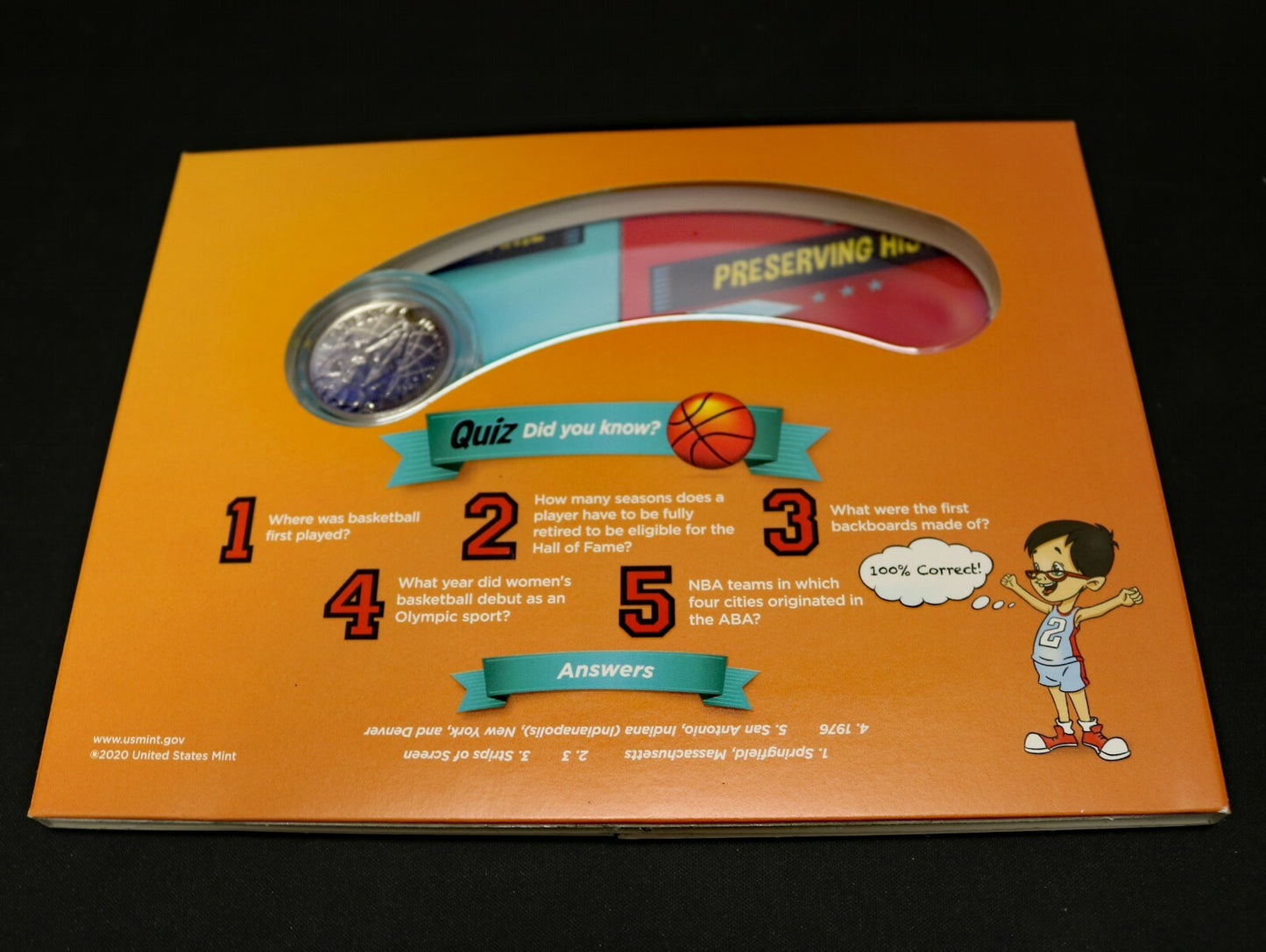 US 2020 Basketball Hall of Fame Kids Set  B386