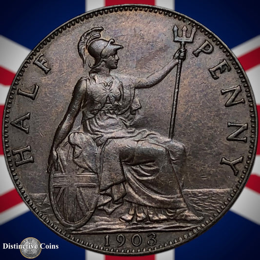 Great Britain 1903 Half Penny 1/2d GB5793