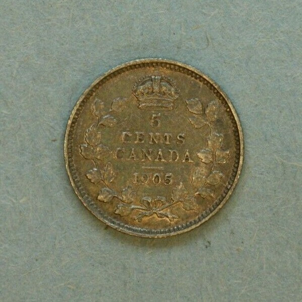 Canada 1905 5 Cents AU A496