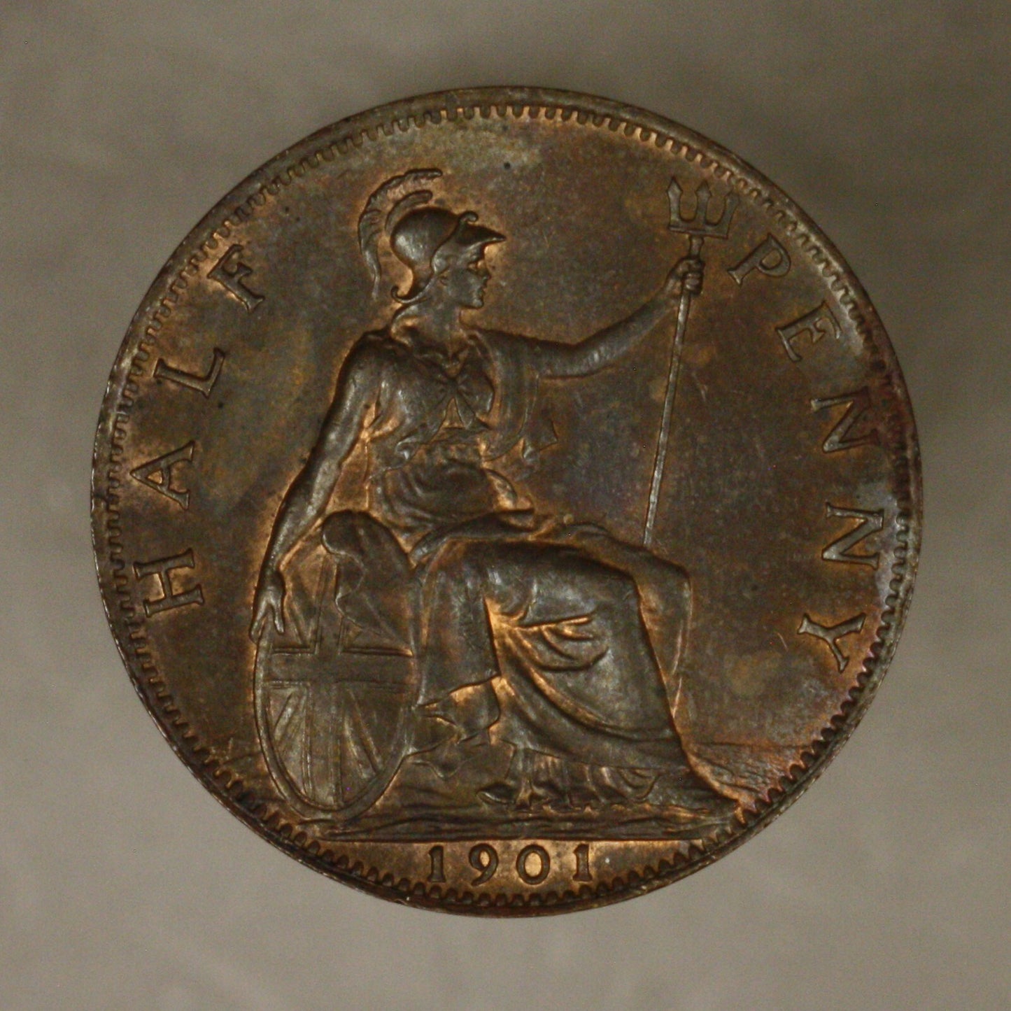 Great Britain 1901 half 1/2 Penny unc