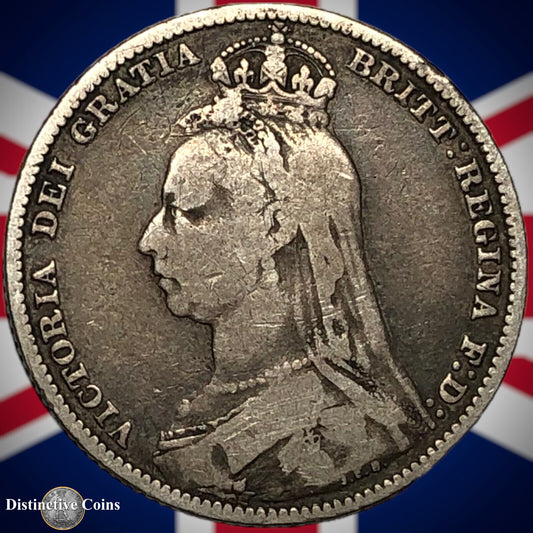 Great Britain 1889 British One Shilling GB0536