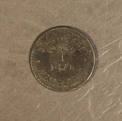 Heidelberg Statwerke"Gut Fur 1 KWH" Utility Token Zinc
