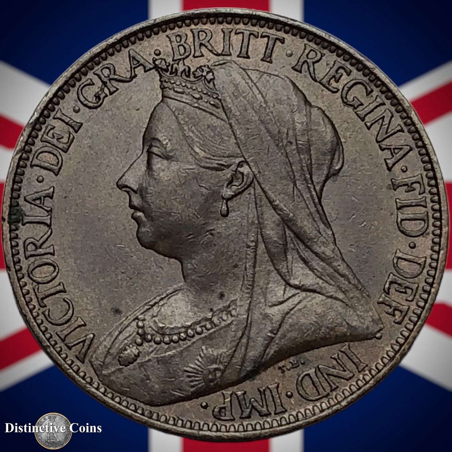 Great Britain 1897 Farthing 1/4d GB4453