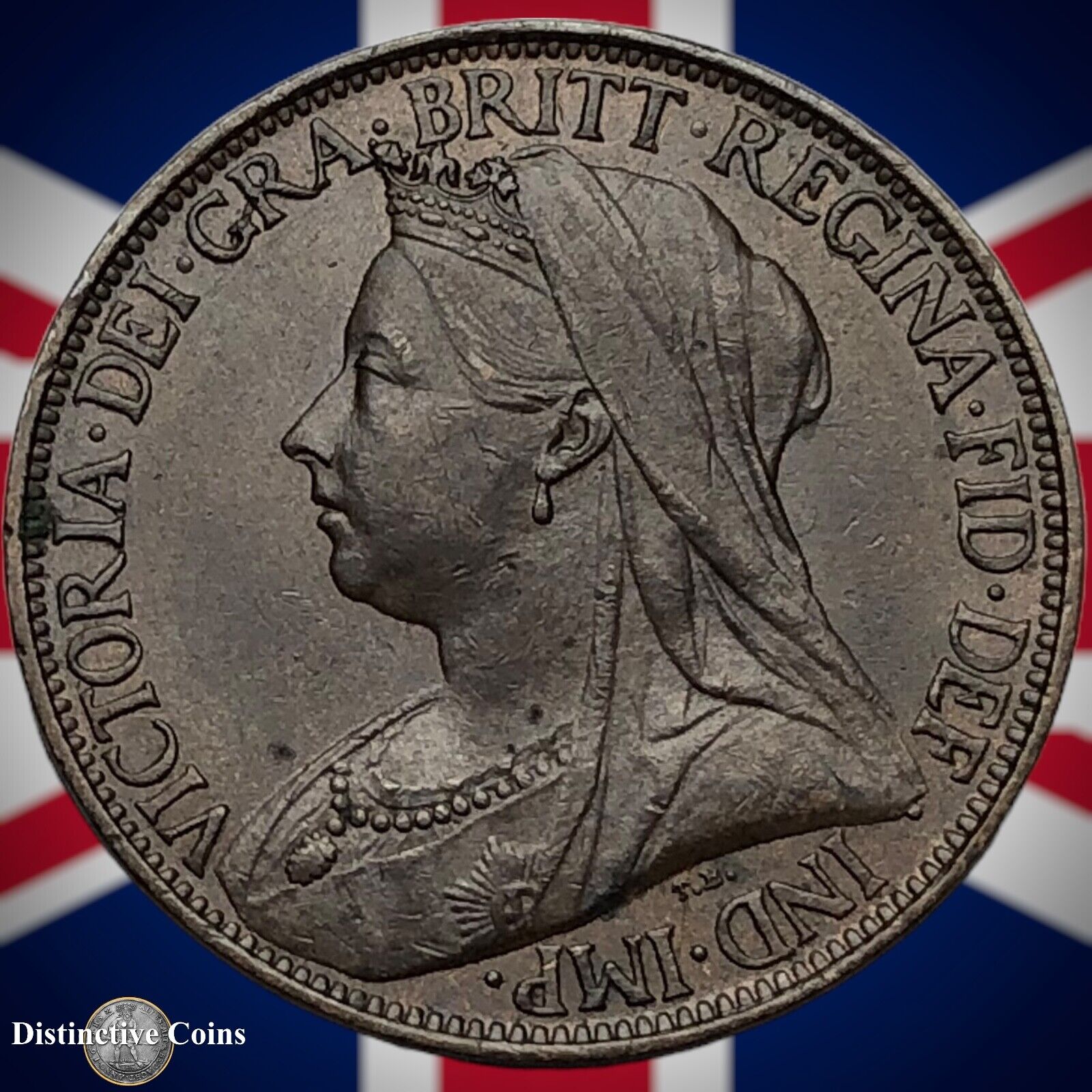 Great Britain 1897 Farthing 1/4d GB4453