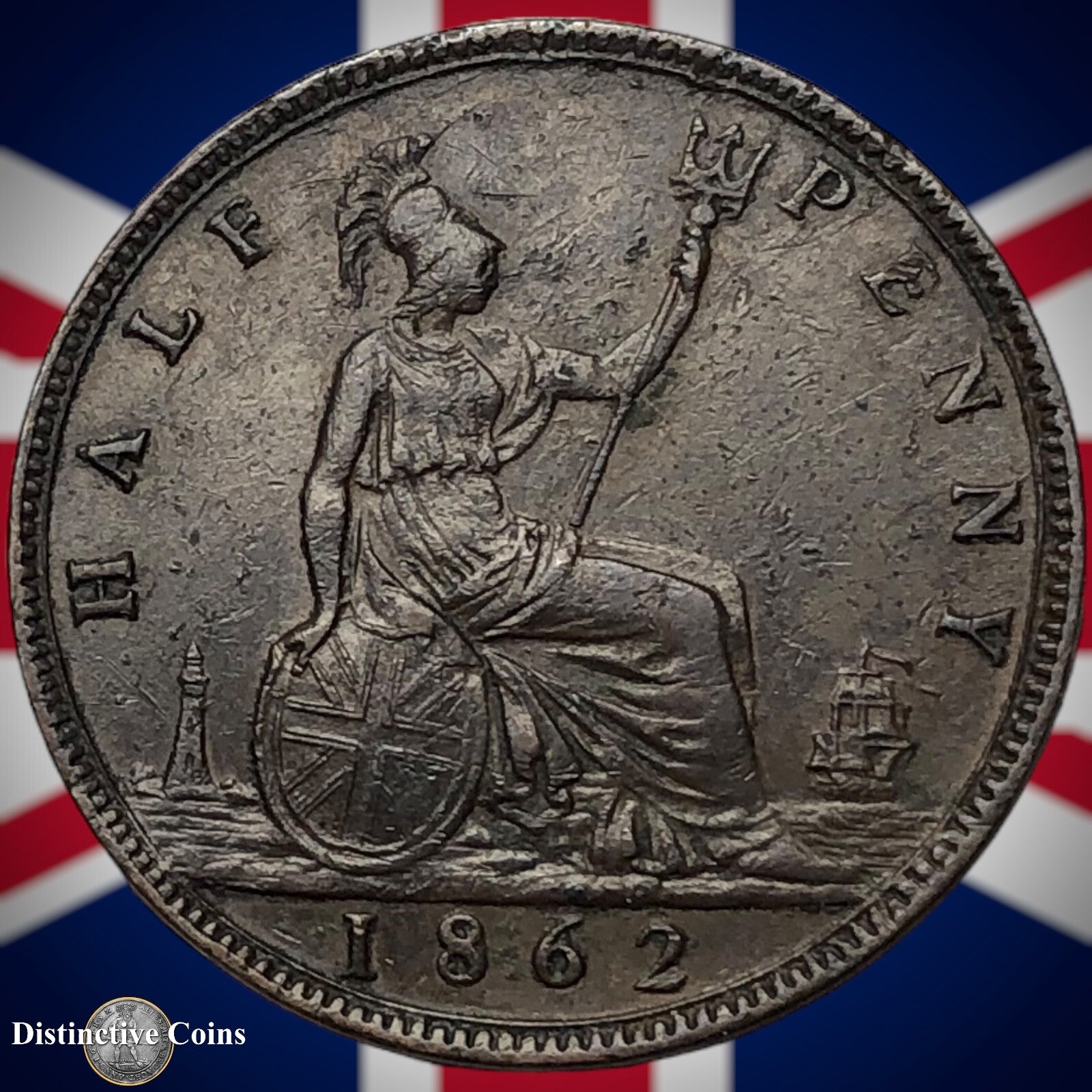 Great Britain 1862 Half Penny 1/2d GB5435